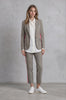 Maya Blazer Plaid - with stripe