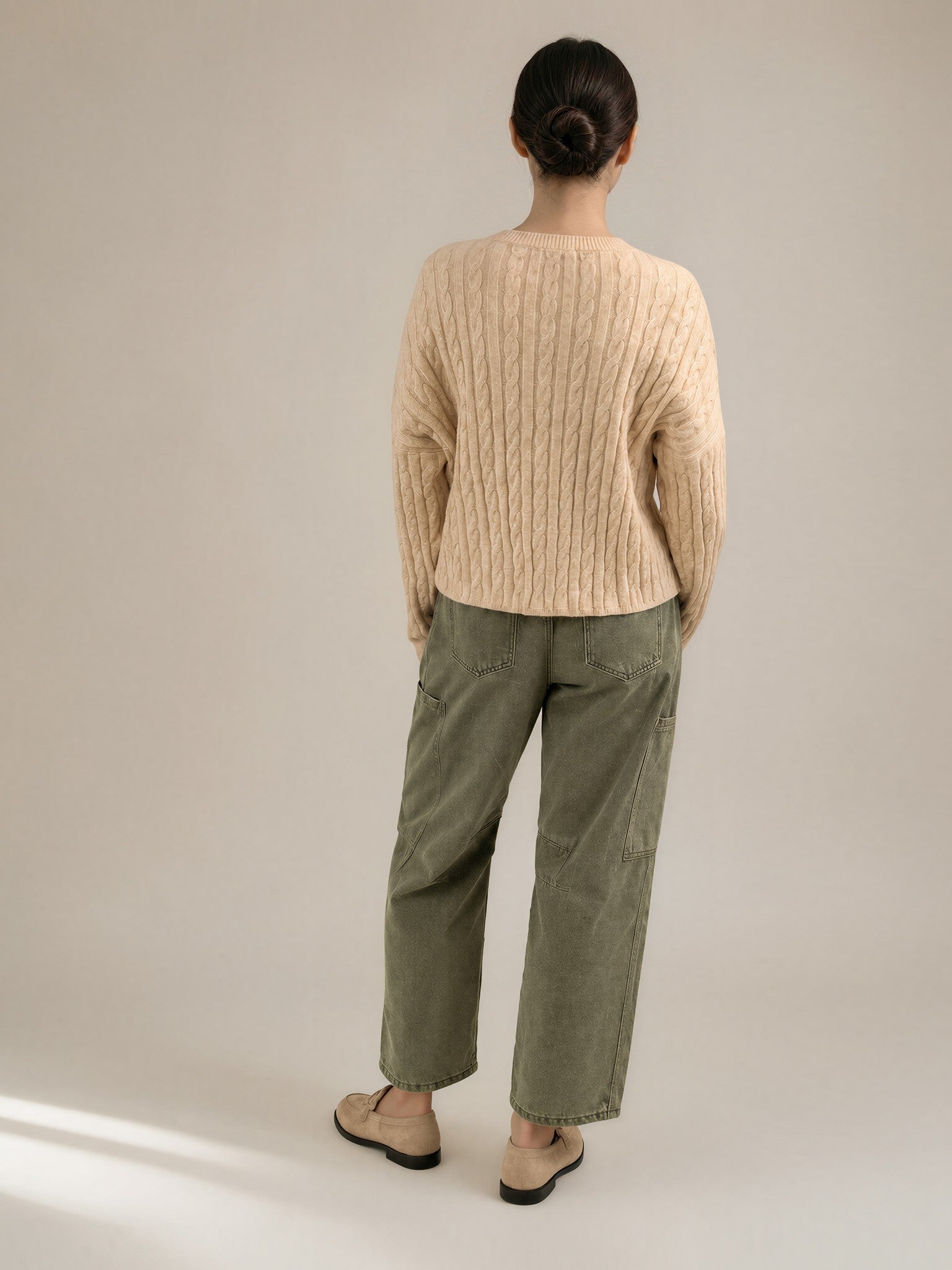Cable Knit - Oat Marle