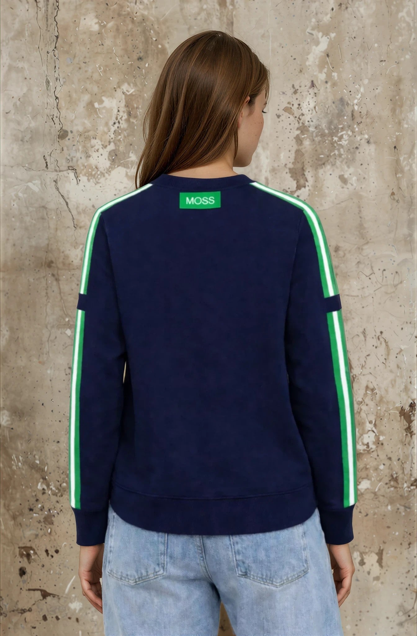 Moss Bianca sweat Navy