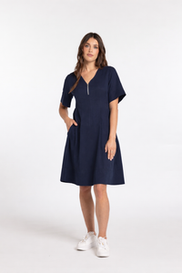Eva Dress - Navy
