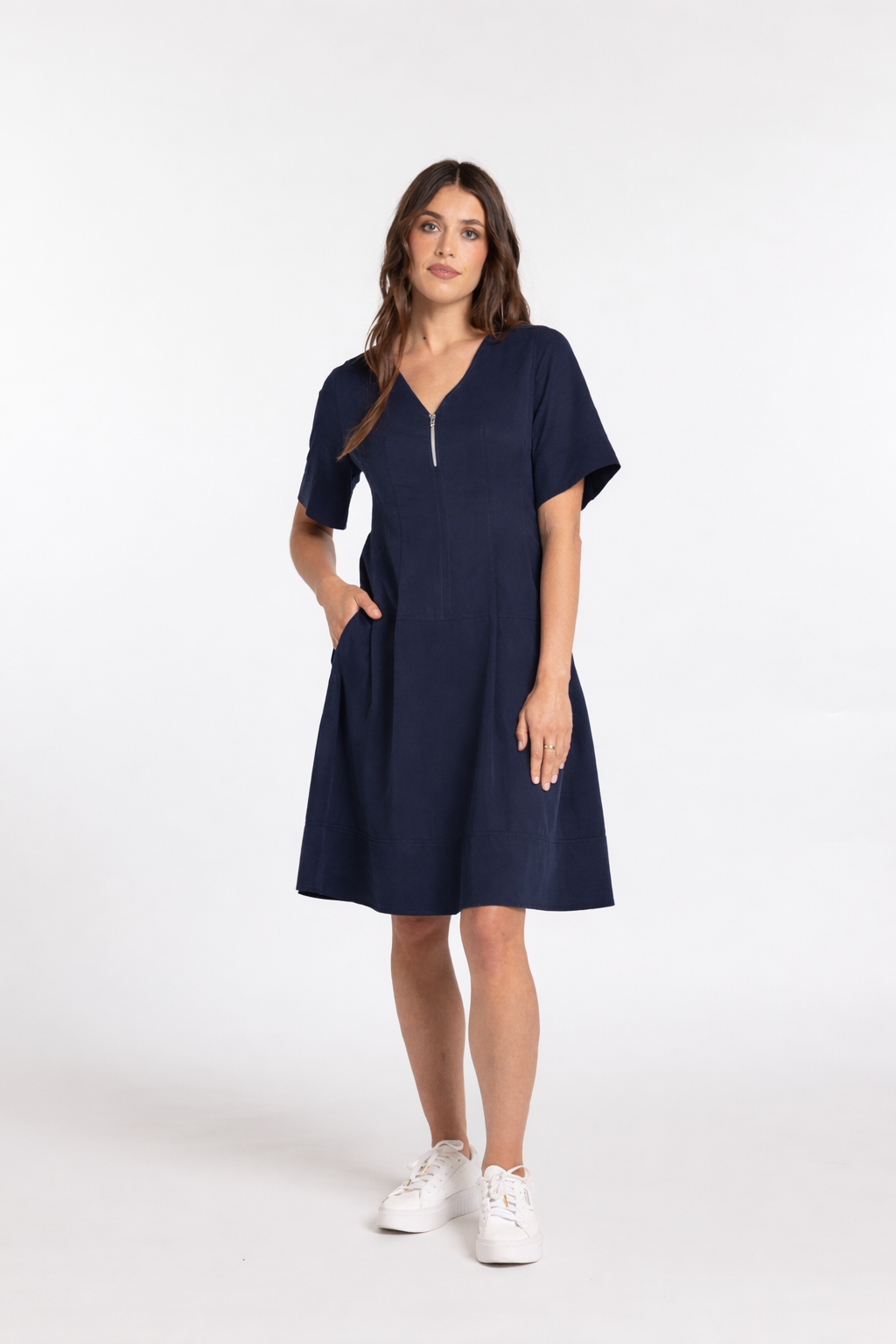 Eva Dress - Navy