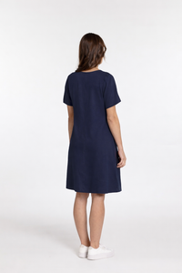 Eva Dress - Navy