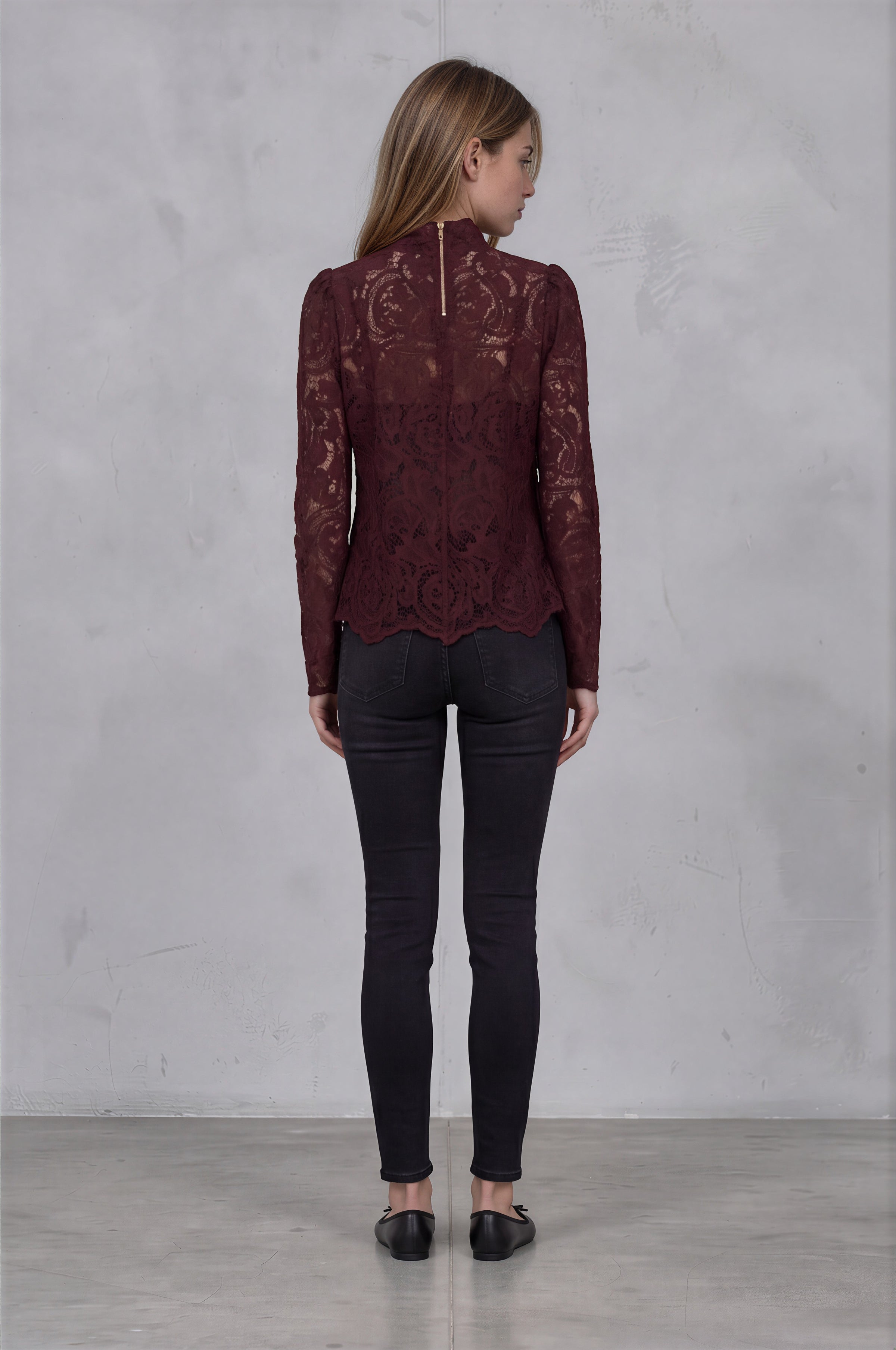 Davina top - Merlot