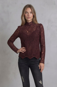 Davina top - Merlot