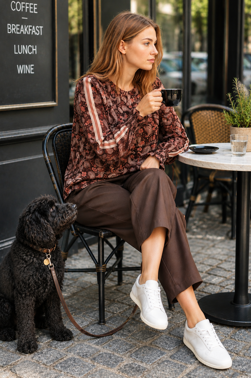 Finley Top - Paisley with NO stripe on sleeve