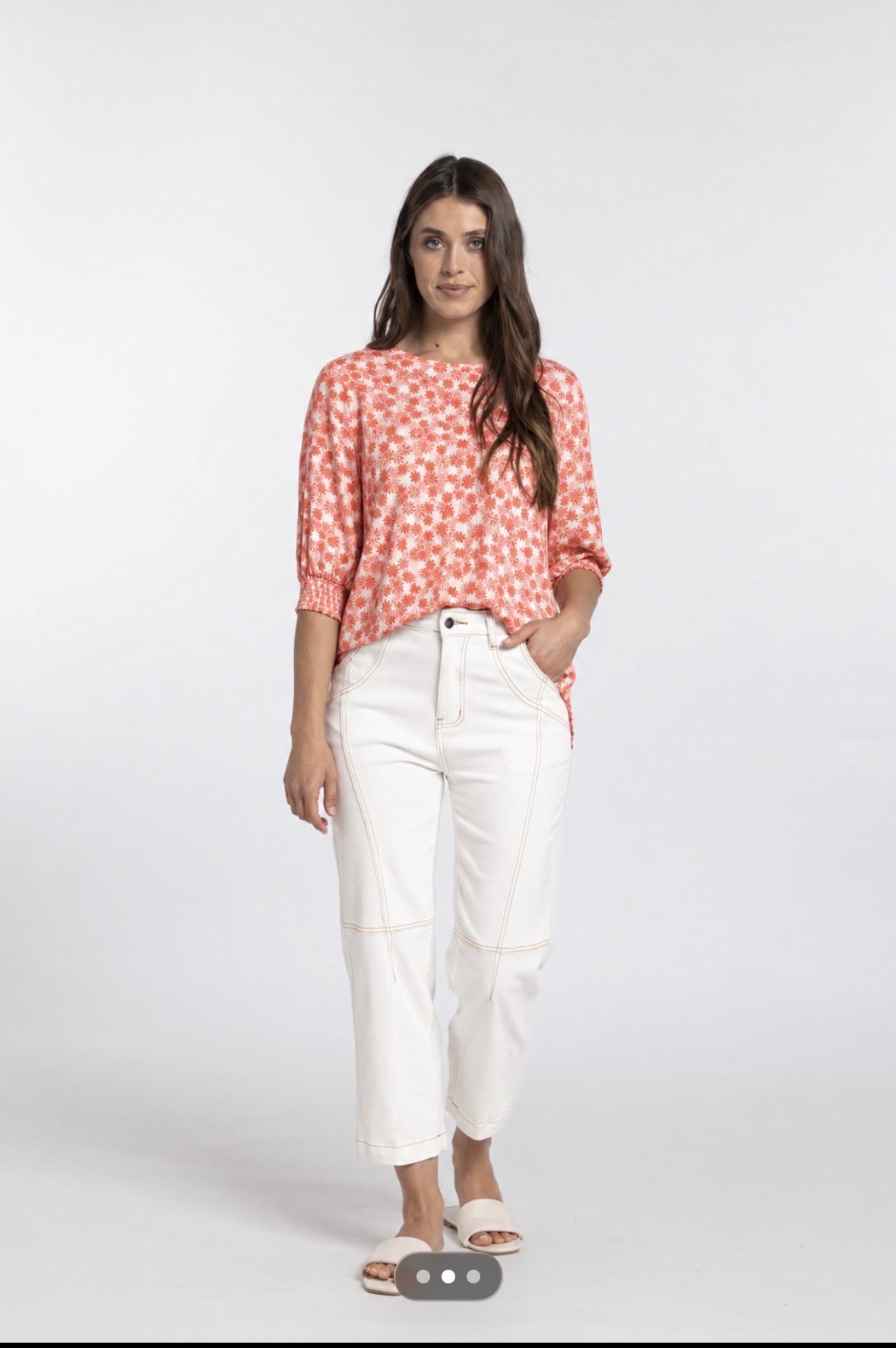 Finley Top - RED PRINT