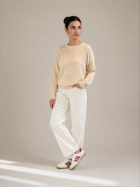 Henrietta Knit - Parchment Marle