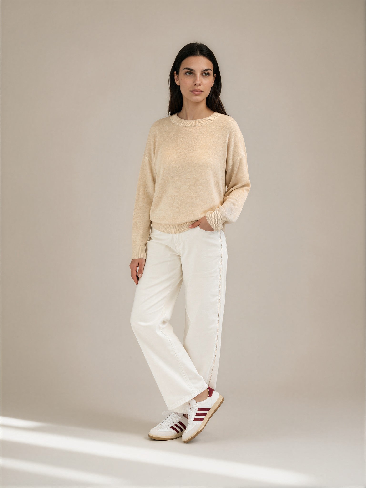 Henrietta Knit - Parchment Marle