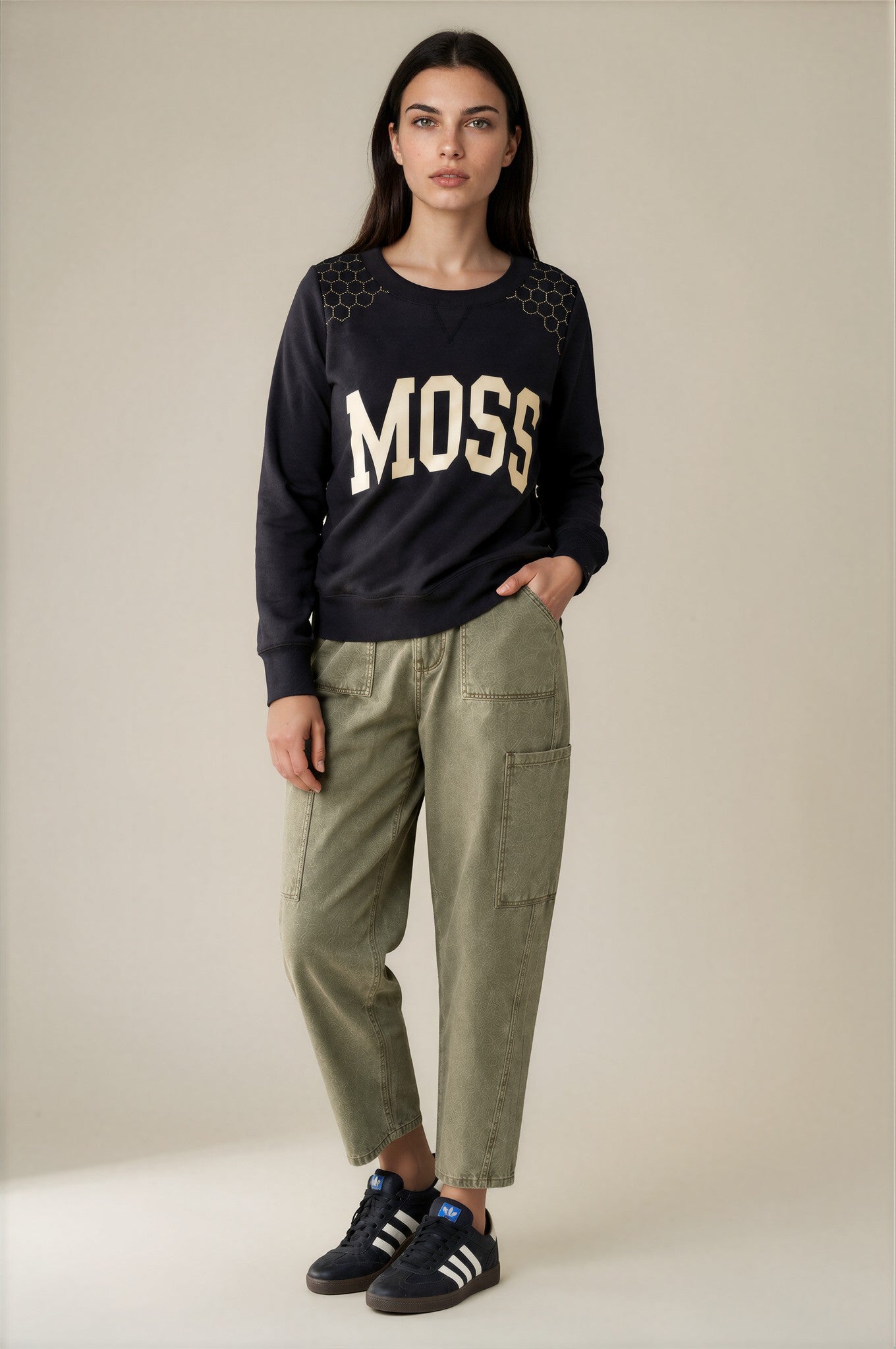 MOSS Honeycomb sweat - Navy