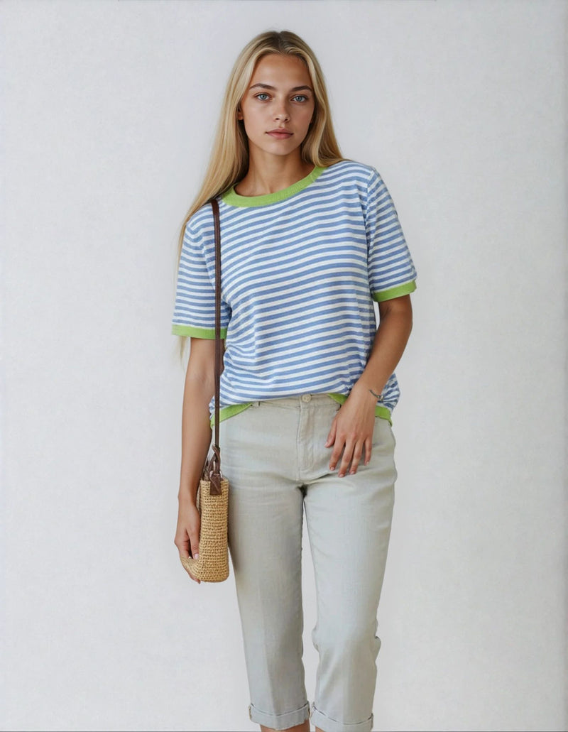 Blue Stripe knit