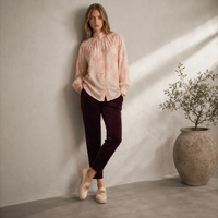 Mabel Top - Blush Lattice