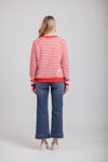 Striped Delight Sweat Red