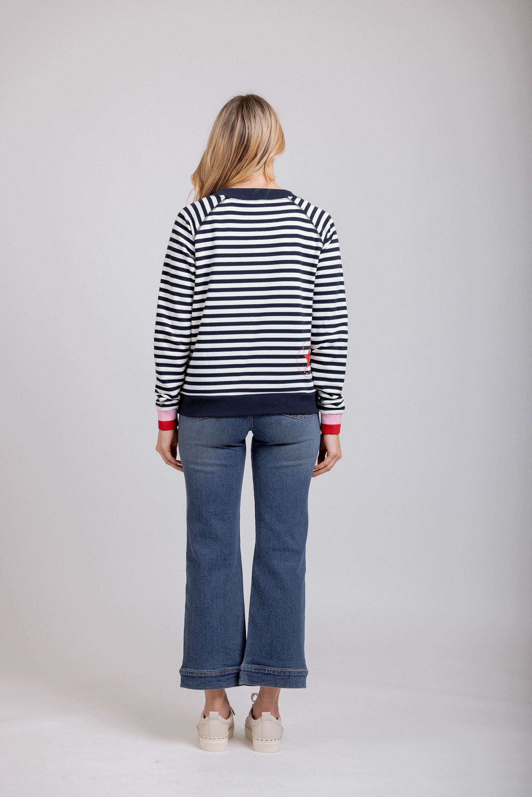 Striped Delight Sweat Navy