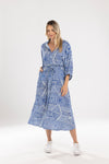 Dani Dress - Blue print