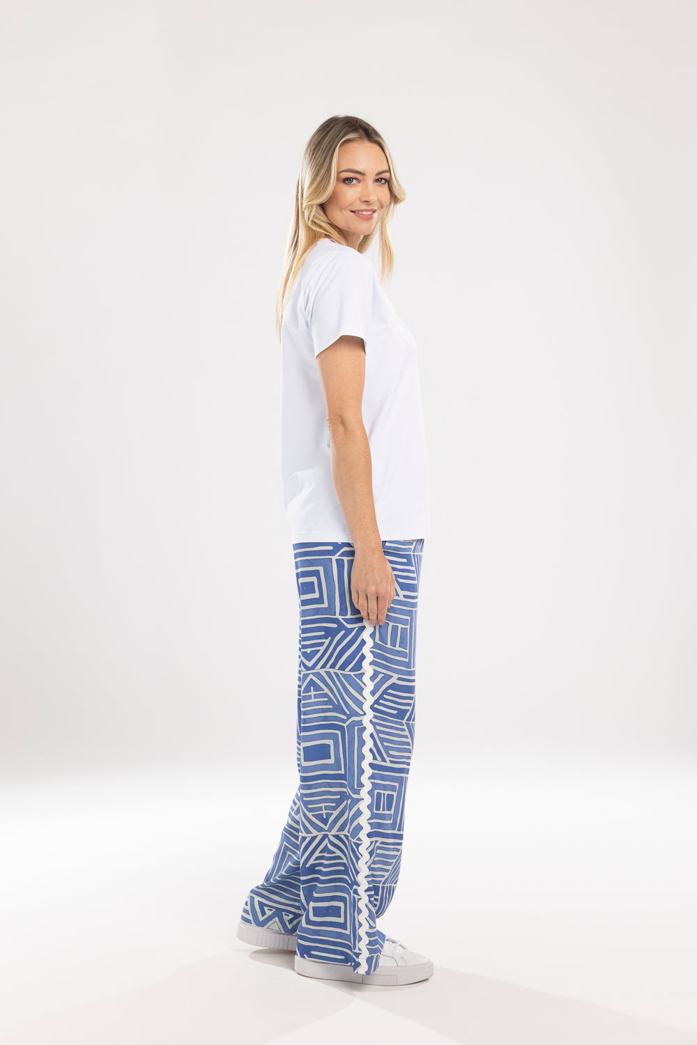 Amelia Pant Blue Print