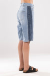 Double denim short