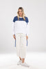 Kylie Sweat Blue and White
