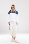 Kylie Sweat Blue and White