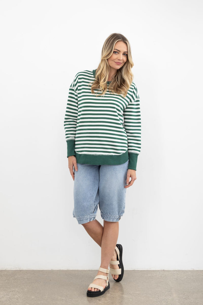 Stripe Sweat - Green