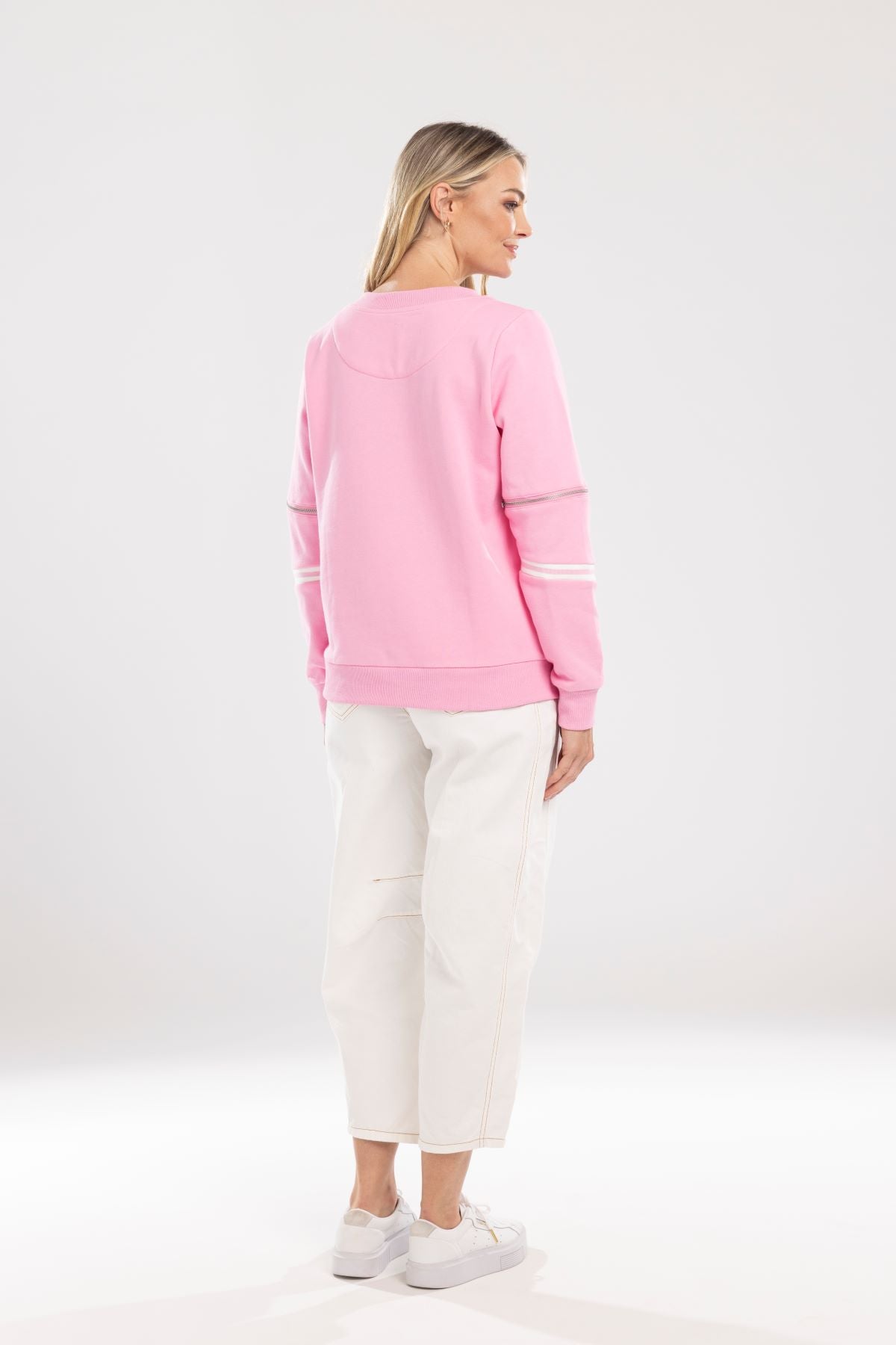 Zip Sweat Pink