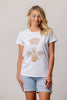 Queen Bee Tee White