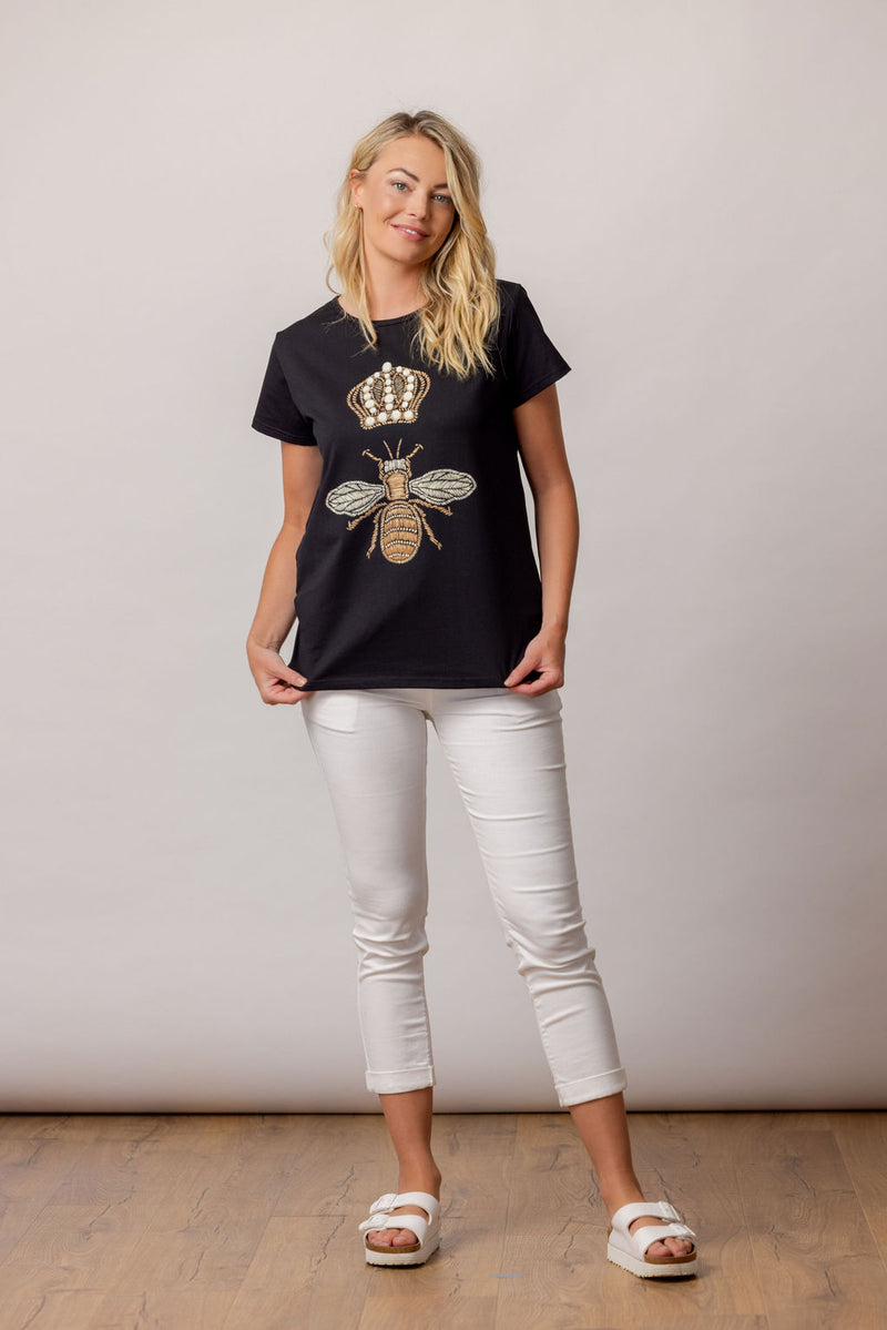 Queen Bee Tee Black