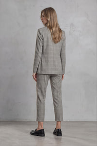 Maya Blazer Plaid - with stripe