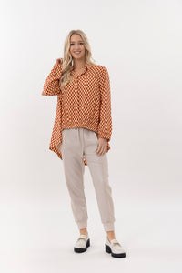 Rae Shirt - Contrast print