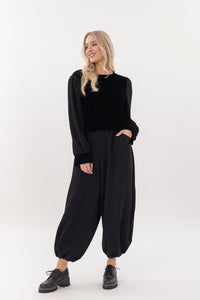Finley Top with lace sleeves
