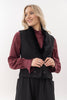 Greta jacket with removable faux fur collar