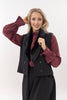 Greta jacket with removable faux fur collar
