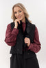 Greta jacket with removable faux fur collar