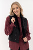 Greta jacket with removable faux fur collar