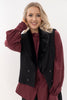 Greta jacket with removable faux fur collar