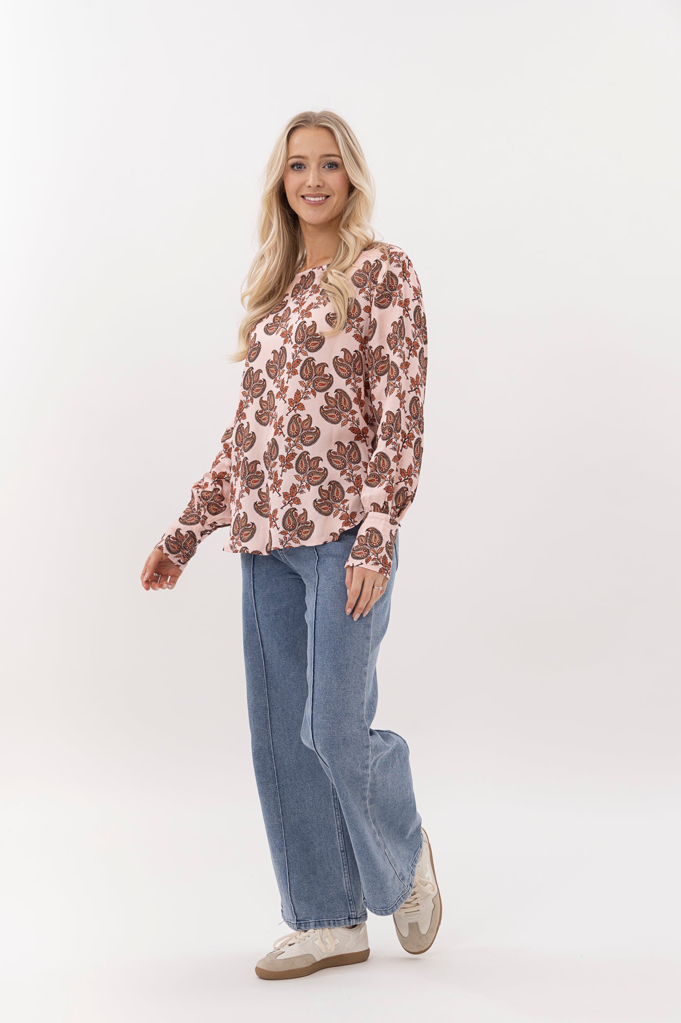 Finley Top  blush baroque