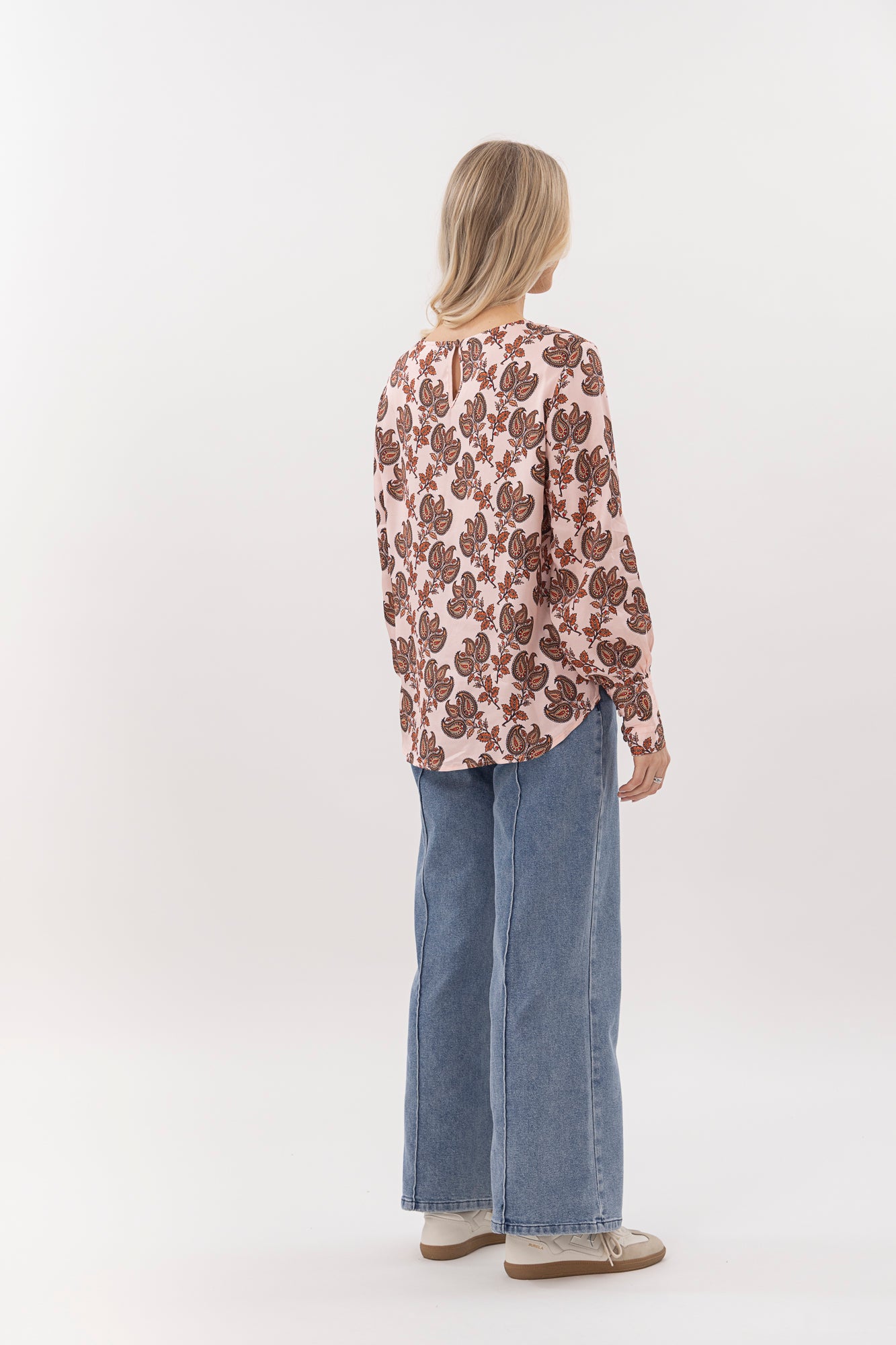 Finley Top  blush baroque