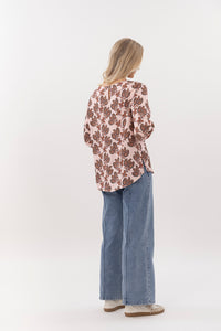 Finley Top  blush baroque