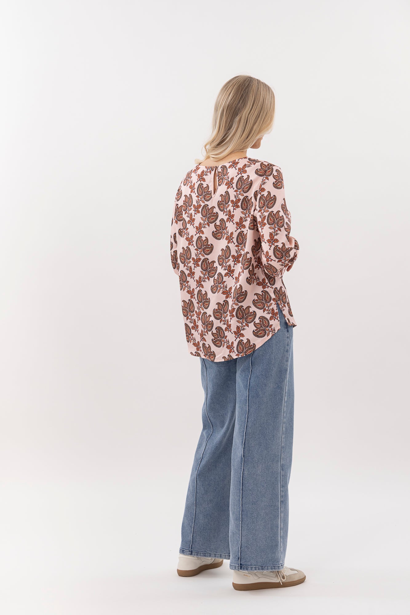 Finley Top  blush baroque