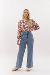 Finley Top  blush baroque