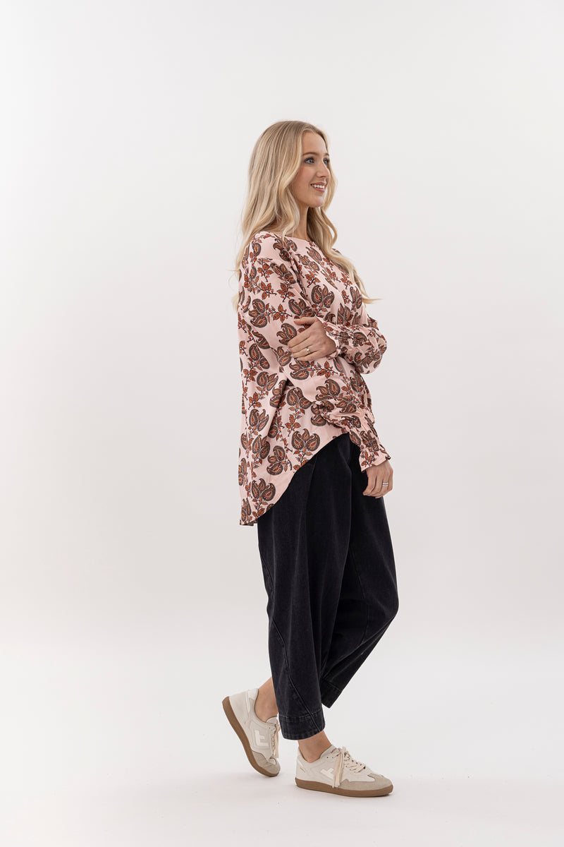 Neve Top - Blush Baroque