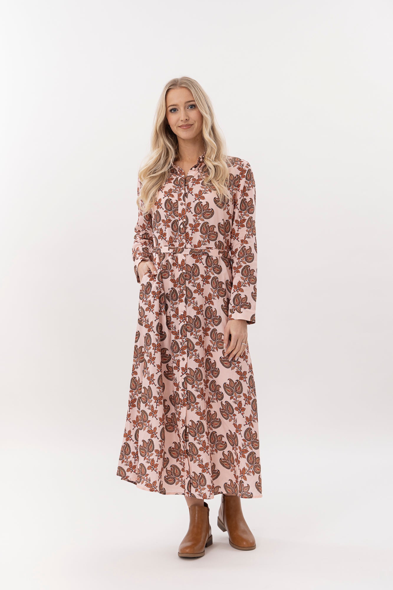 Libby Dress - Blush Baroque