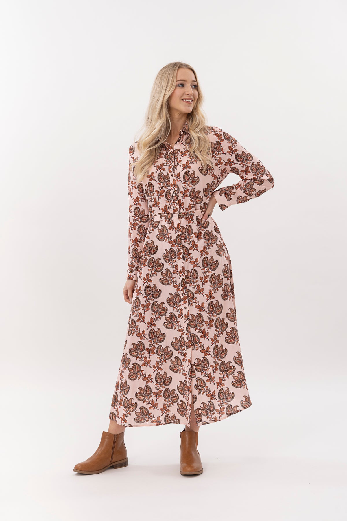 Libby Dress - Blush Baroque