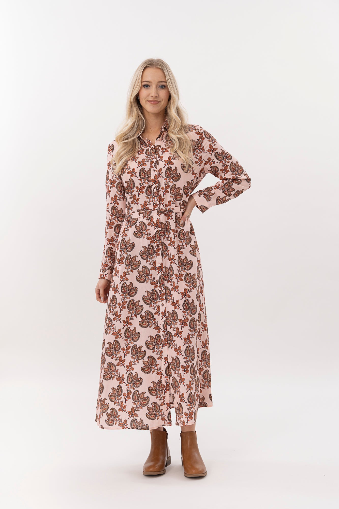 Libby Dress - Blush Baroque