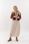 Ida Barrel Skirt - Biscuit