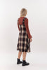 Pinafore Bubble Dress Woolen Plaid