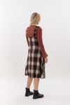 Pinafore Bubble Dress Woolen Plaid