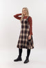 Pinafore Bubble Dress Woolen Plaid