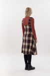 Pinafore Bubble Dress Woolen Plaid