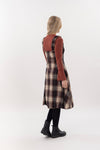 Pinafore Bubble Dress Woolen Plaid