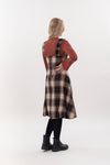 Pinafore Bubble Dress Woolen Plaid